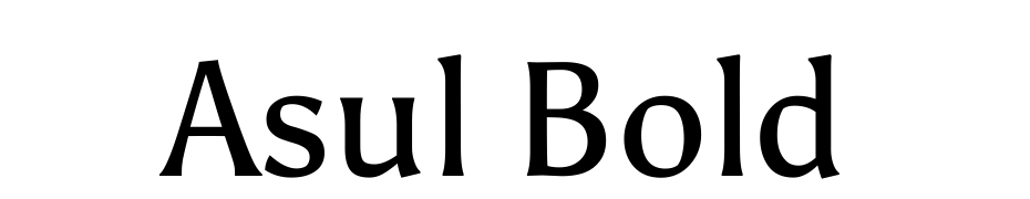 Asul Bold Font Download Free